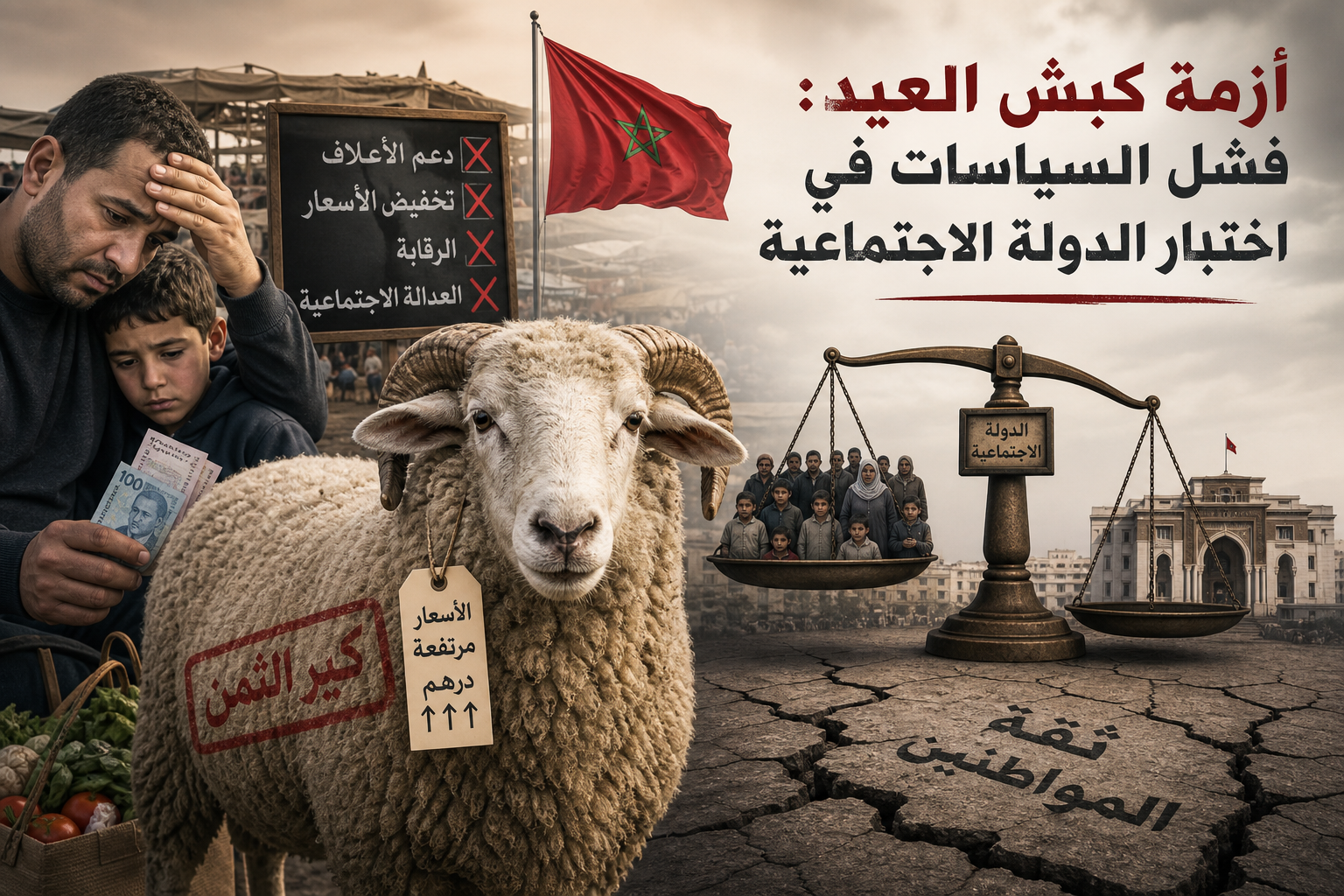 أزمة كبش العيد: فشل السياسات في اختبار الدولة الاجتماعية